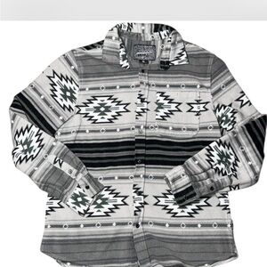 Trademark Brooklyn Cloth Aztec Southwest fleece button-up shirt